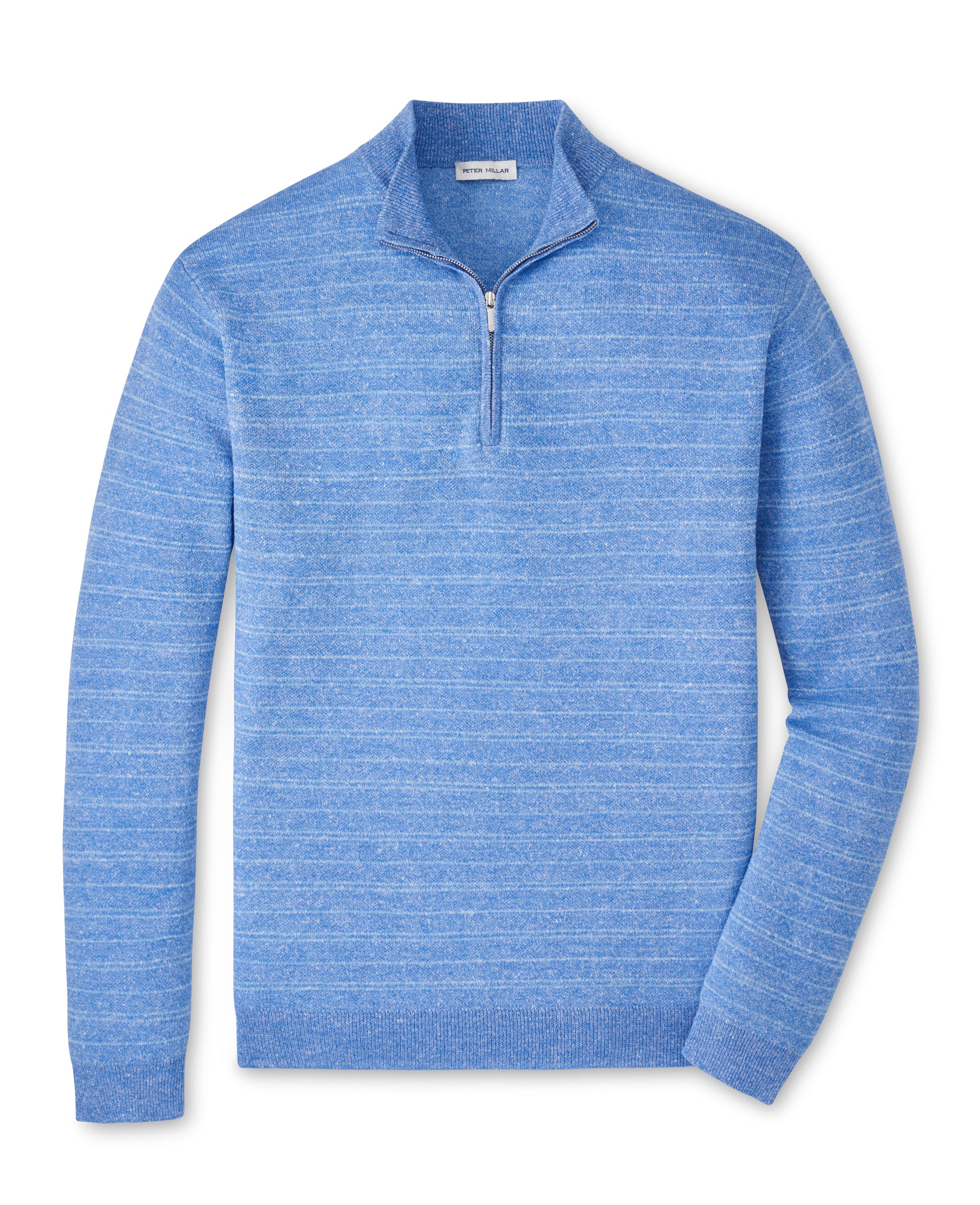 Peter Millar - Saratoga Striped Quarter-Zip Sweater - Bluebird