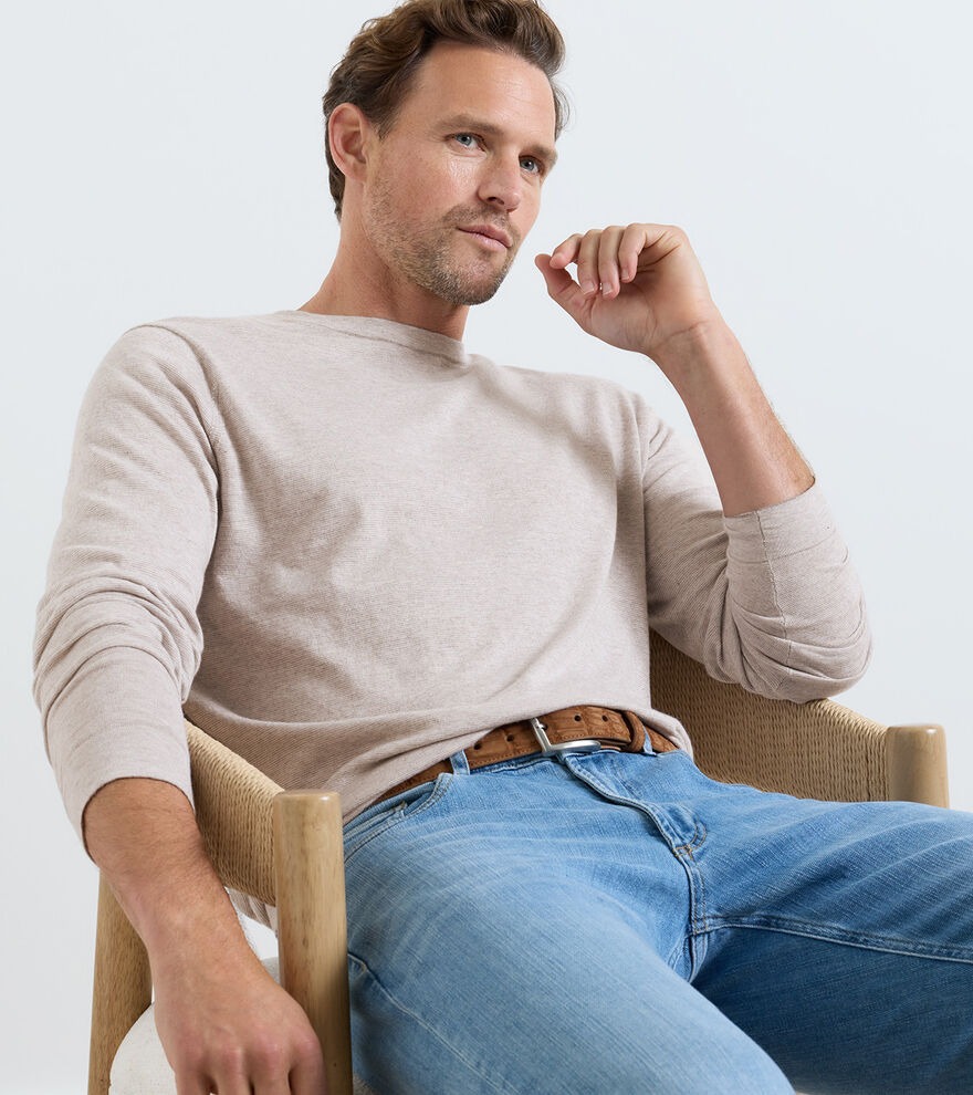 Peter Millar - Lake Long Sleeve Sweater - Poplar Brown