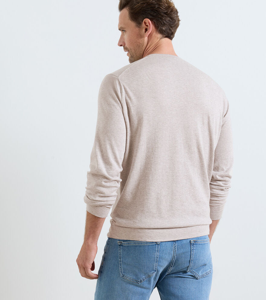 Peter Millar - Lake Long Sleeve Sweater - Poplar Brown