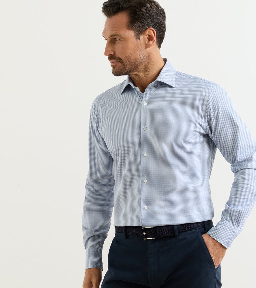 Peter Millar - Conway Crown Lite Cotton - Stretch Sport Shirt - Windsor Blue
