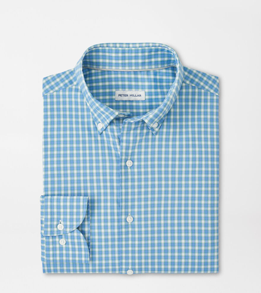 Peter Millar - Felix Crown Lite Cotton-Stretch Sport Shirt - Bluebird