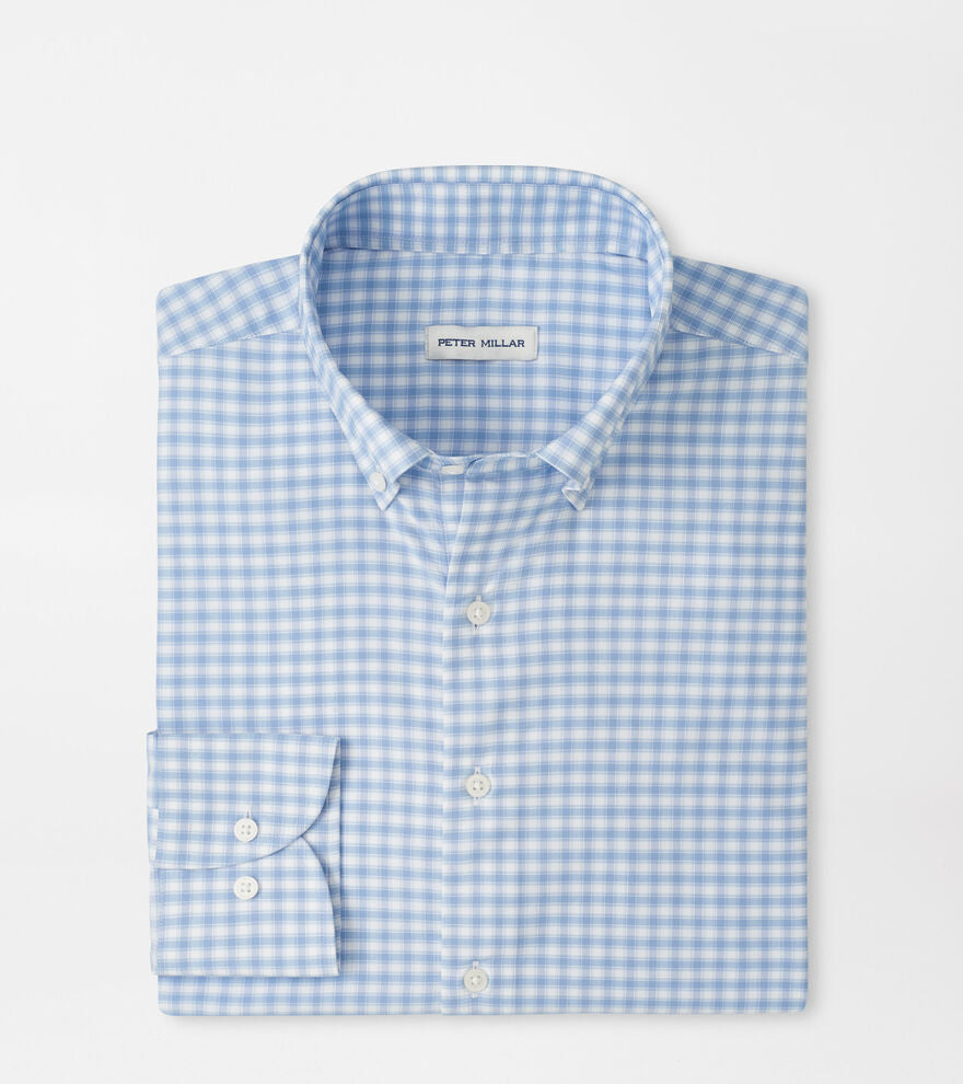 Peter Millar - Lewis Performance Twill Sport Shirt - Cloudy Blue