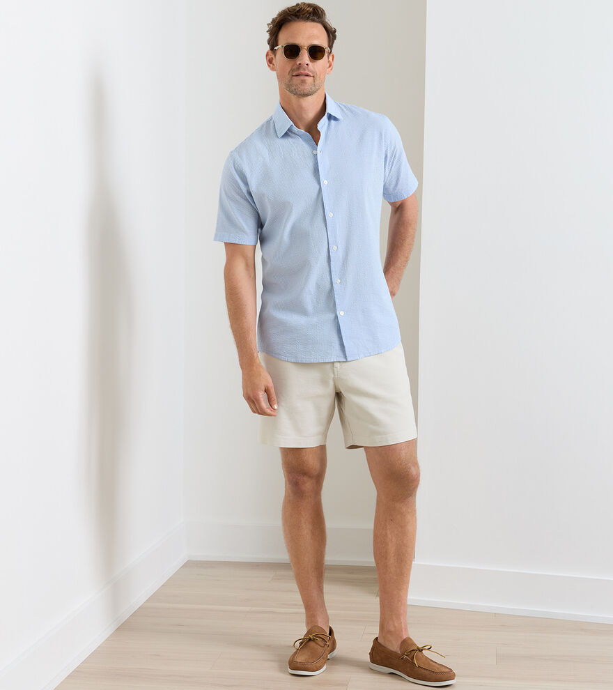 Peter Millar - Costal Stripe Cotton Lyocell - Bluebird