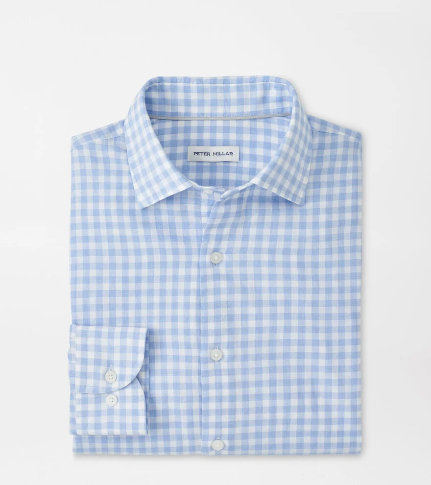 Peter Millar - Breeze Cotton Lyocell Sport Shirt - Bluebird