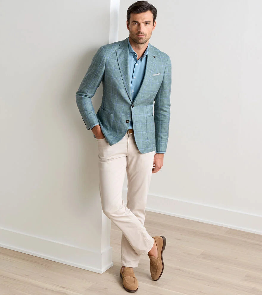 Peter Millar - Salisbury Windowpane Soft Jacket - Willow