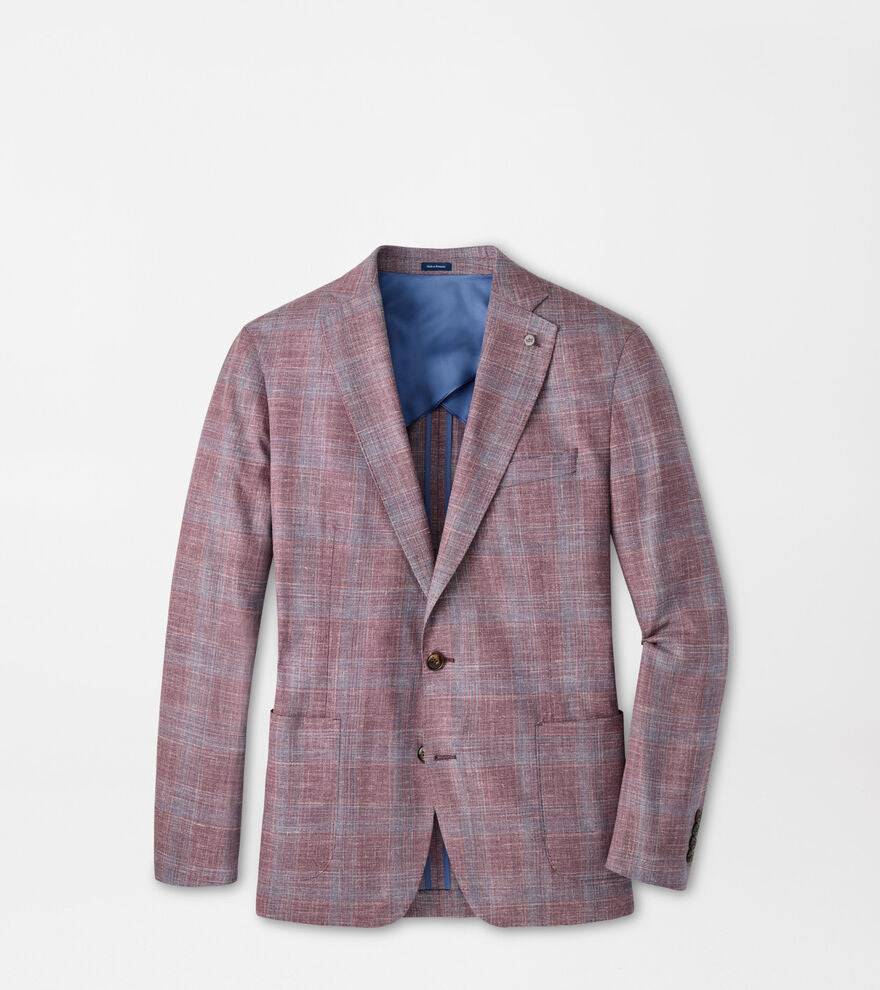 Peter Millar - Gafton Plaid Soft Jacket - Purple Fig