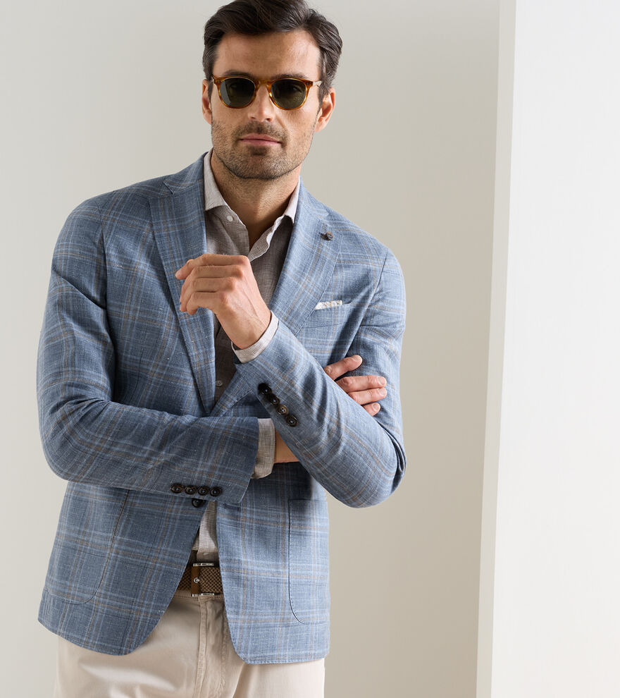 Peter Millar - Hertford Plaid Soft Jacket - Storm