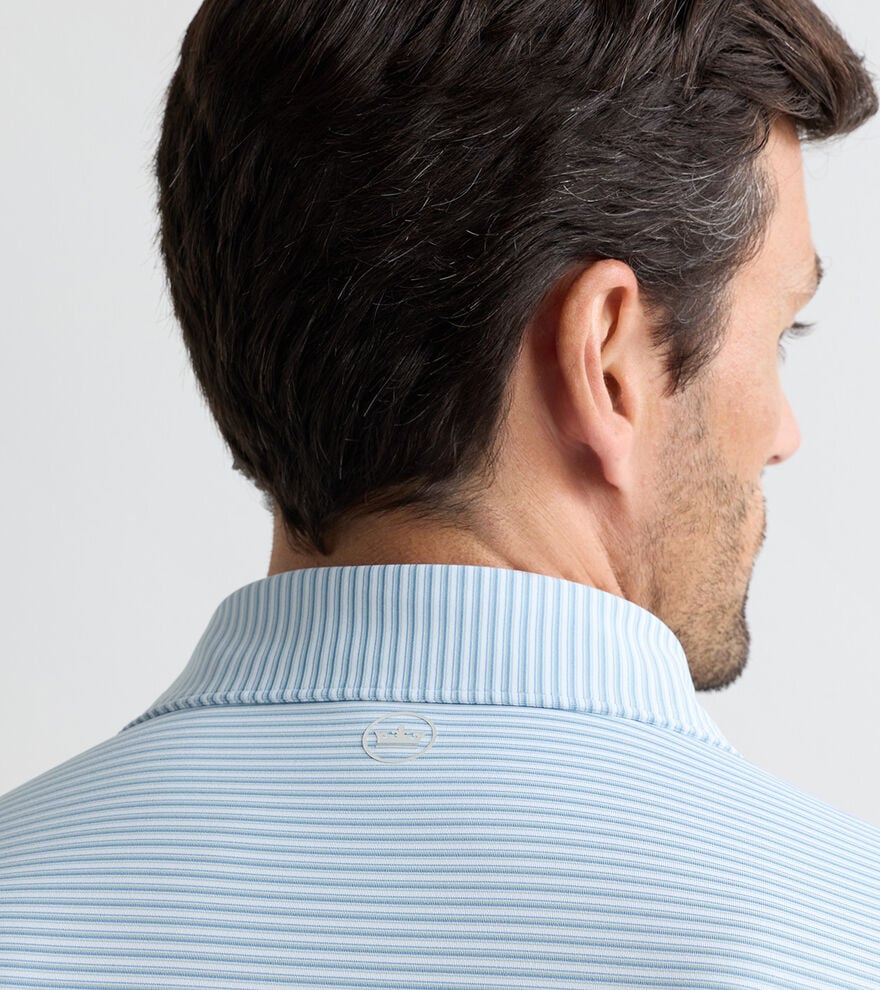 Peter Millar - Ensemble Performance Jersey Polo - White/Light Willow