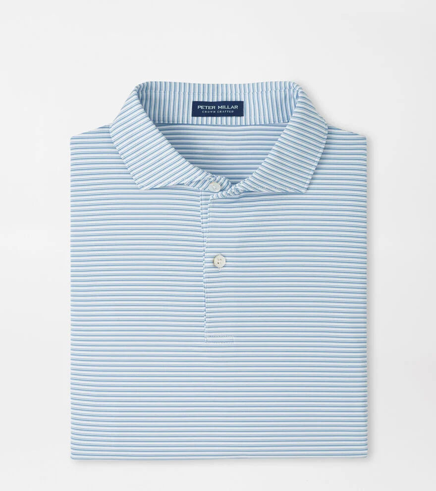 Peter Millar - Ensemble Performance Jersey Polo - White/Light Willow