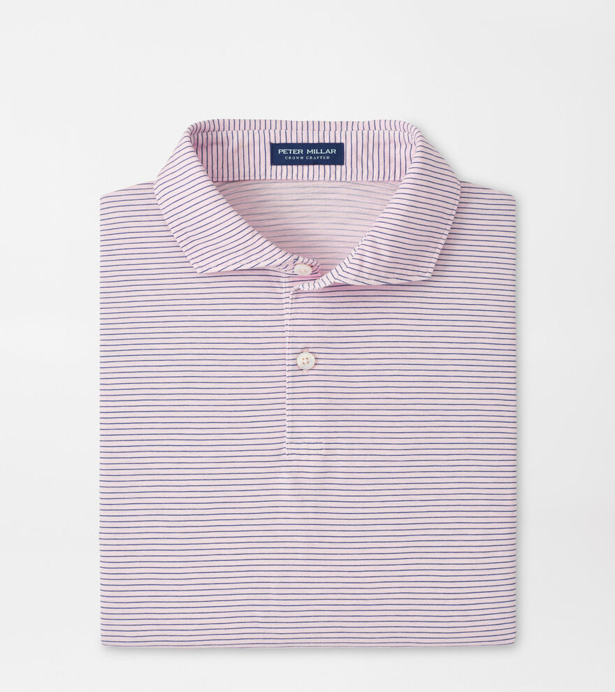 Peter Millar - Journeyman Stripe Polo - Misty Rose