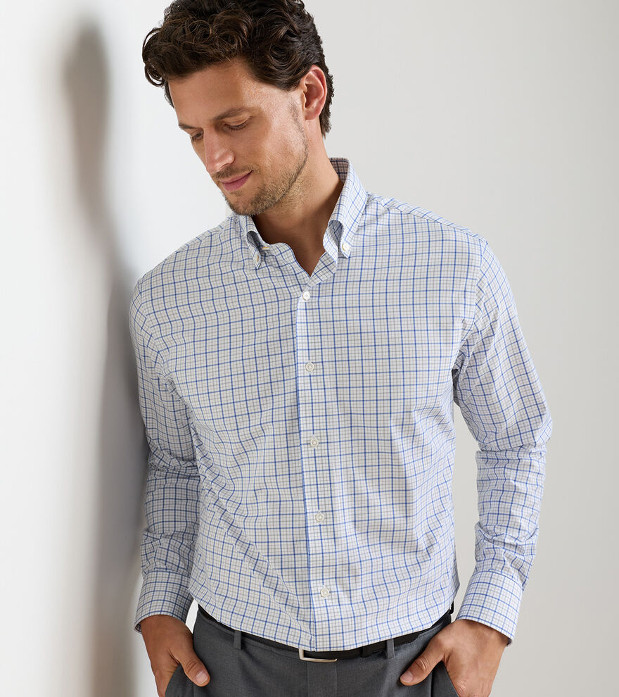 Canal Performance Poplin Sport Shirt - Dusk Blue
