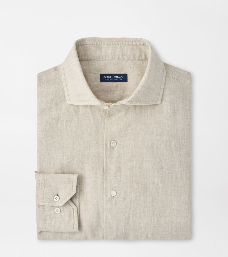Peter Millar - Astino Lino Sport Shirt - Truffle