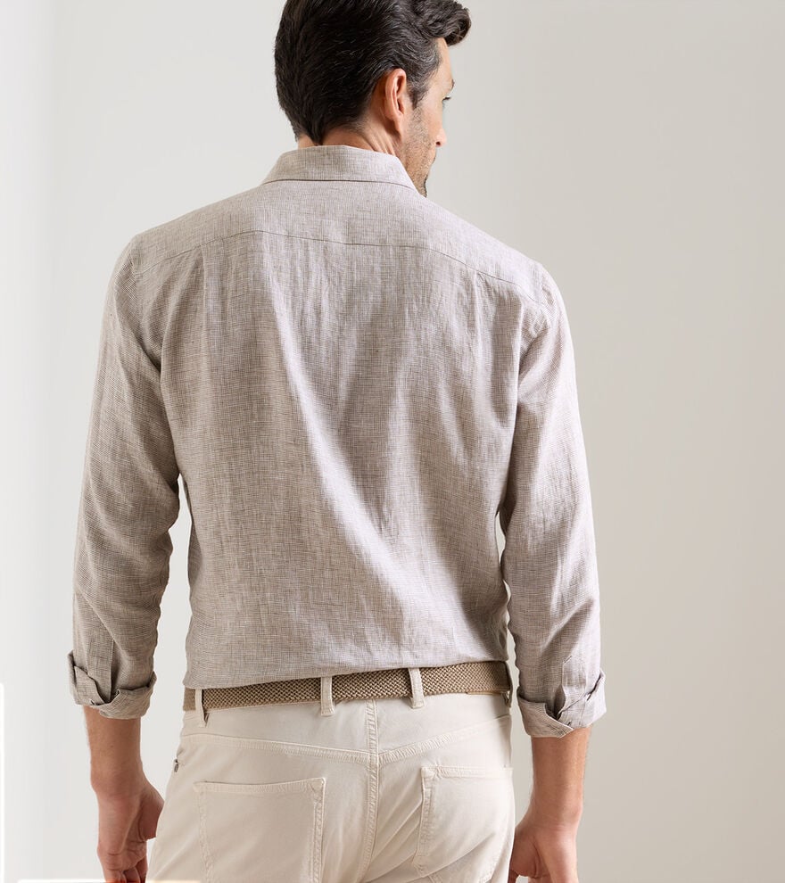 Peter Millar - Astino Lino Check Sport Shirt - Summer Dunes