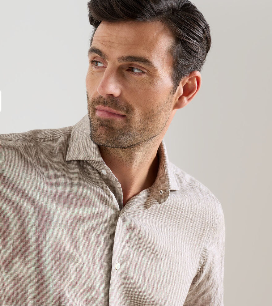Peter Millar - Astino Lino Check Sport Shirt - Summer Dunes
