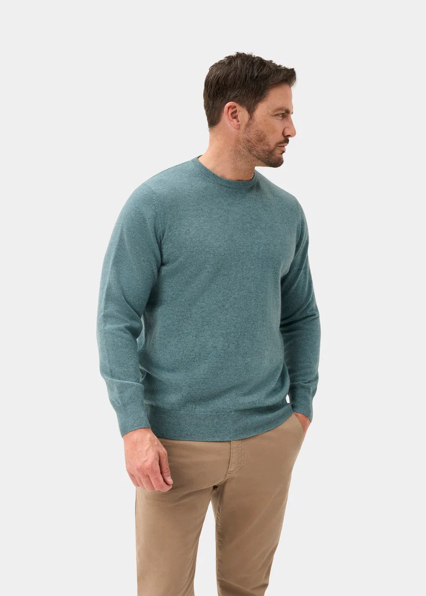 Alan Paine - Melfort Crew Neck - Caspian