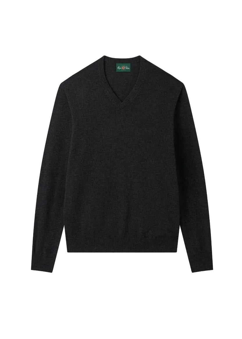 Alan Paine - Haddington V- Neck - Charcoal