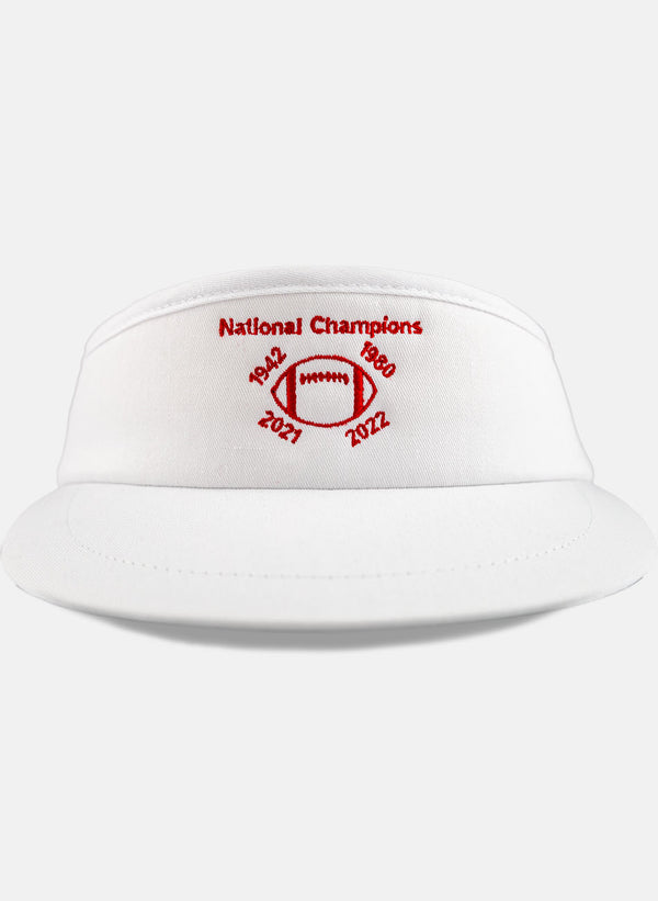 Holderness & Bourne - National Champions Cocktail Tour Visor - White