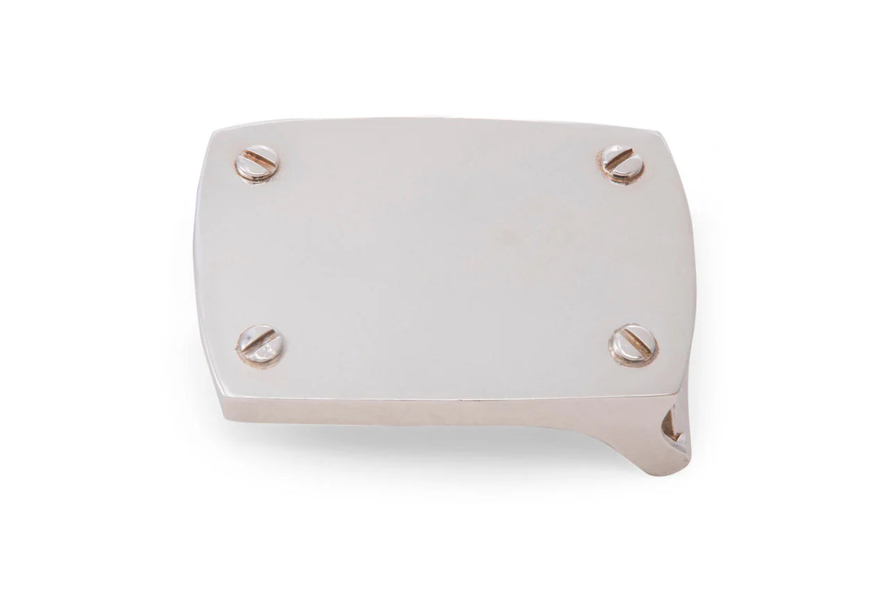 w.kleinberg - 1 1/4" Plaque with Screws Buckle - Sterling Silver