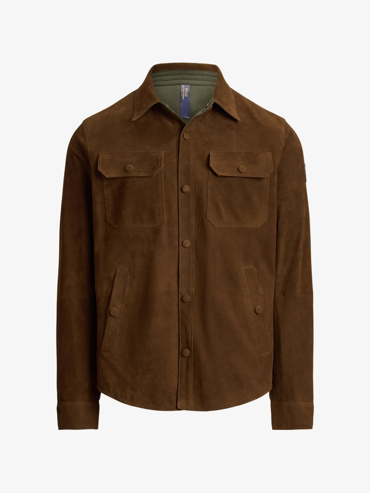 Ralph Lauren - Goat Suede Reversible Shacket - Brown/Olive