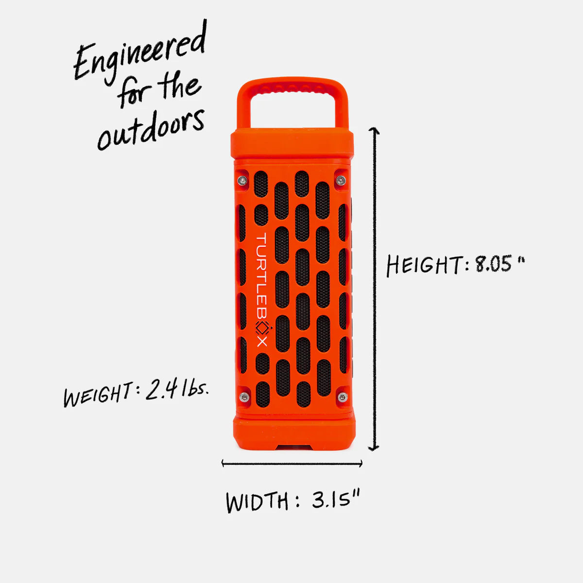 Turtlebox Audio - Ranger Outdoor Speaker - Orange