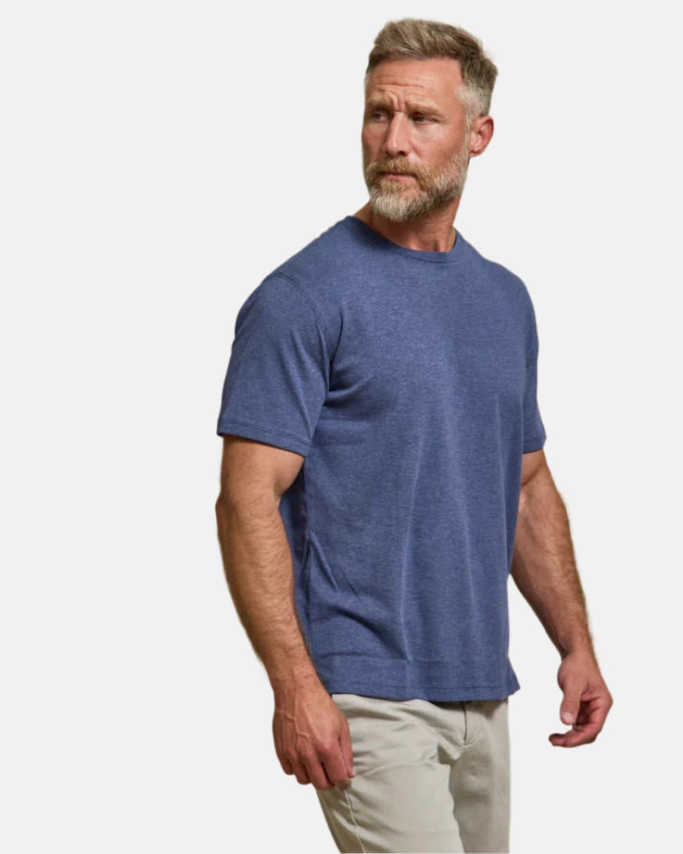Rye 51 - The Luxe Supima T-Shirt - Heathered Blue