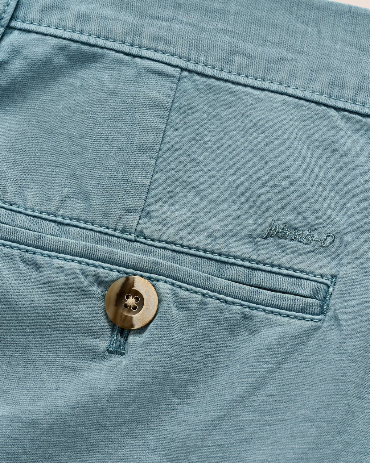 Johnnie-O - Melrose Cotton Linen Shorts - Mid Blue