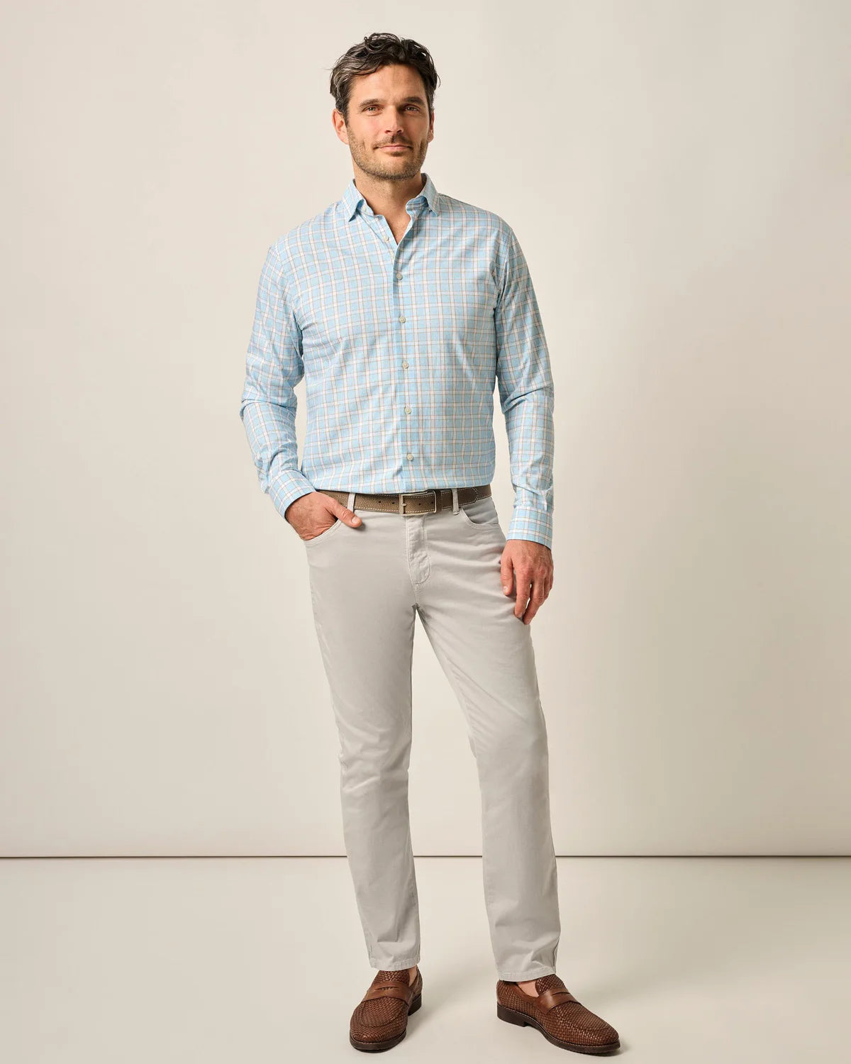 Johnnie-O - Carmel 5-Pocket Pant - Chrome