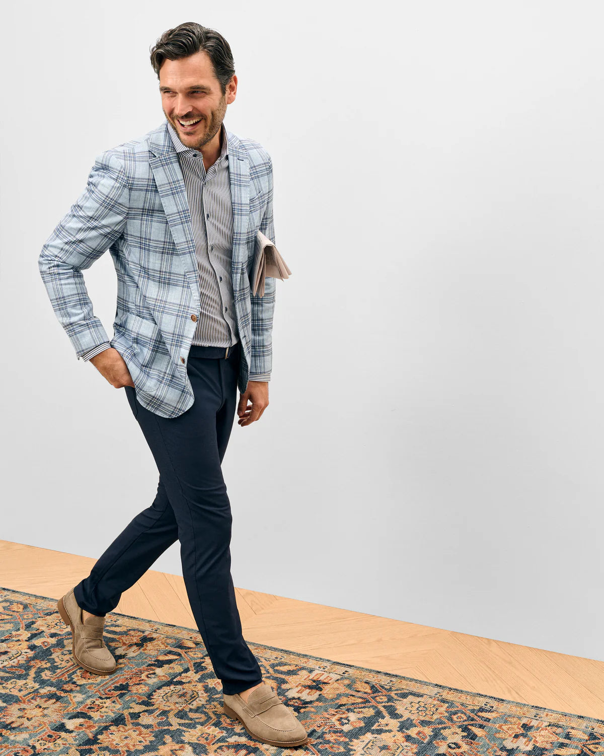 Johnnie O - Samuel Top Shelf Printed Knit Sport Coat - Golf Blue