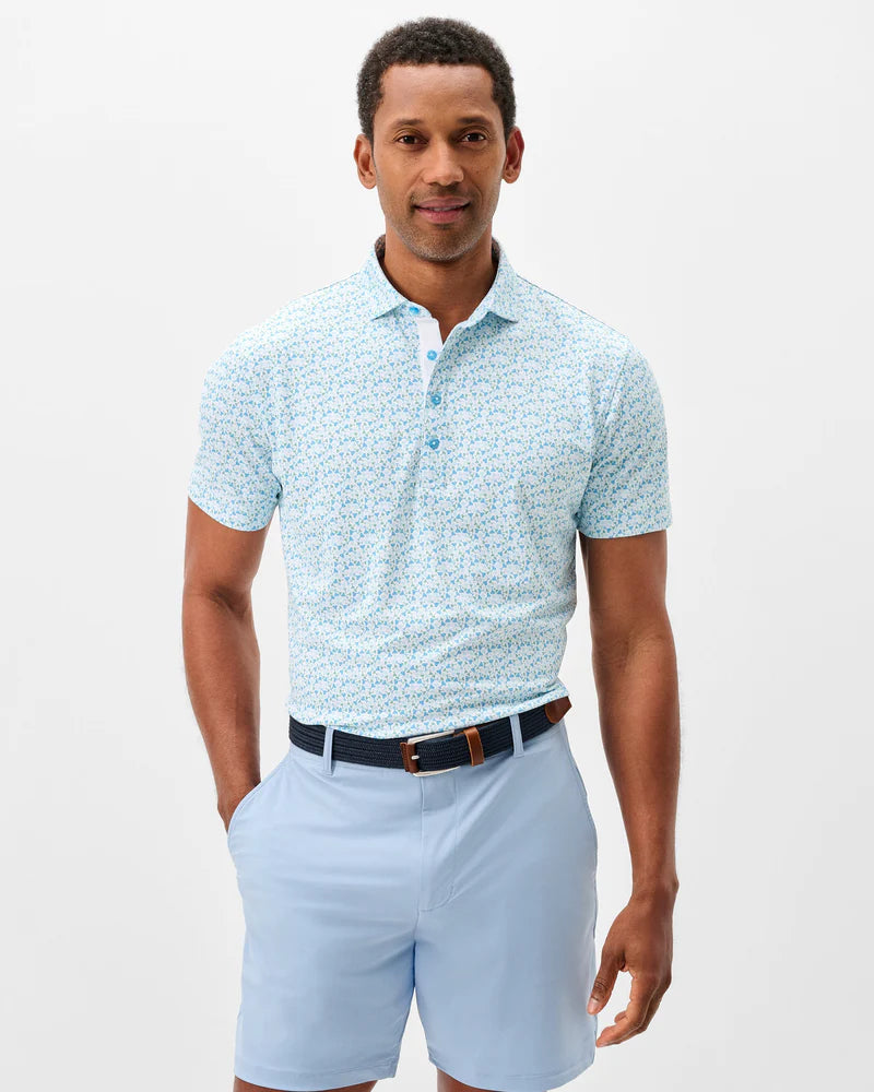 Johnnie-O - Performace Mesh Polo - Cocktail Time - Dolphin