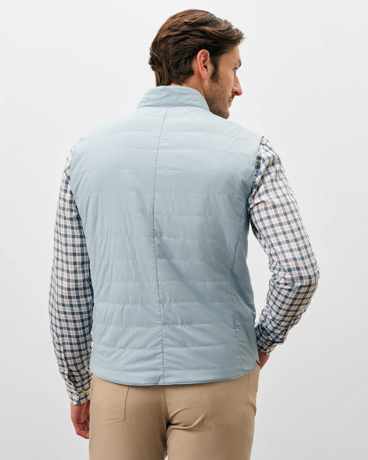 Johnnie O - Bauer Top Shelf Quilted Vest - Steel Blue