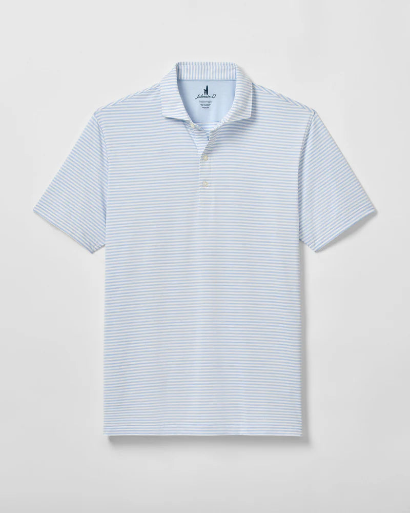 Johnnie-O- Performance Featherweight Polo- Seymour Stripe - Kona