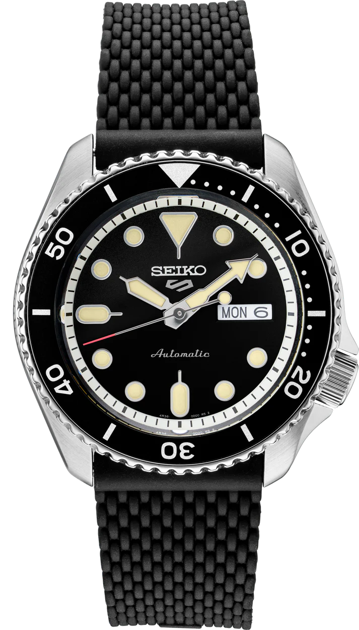 Seiko - 5 Sports Automatic Black Sunray Dial - SRPD95