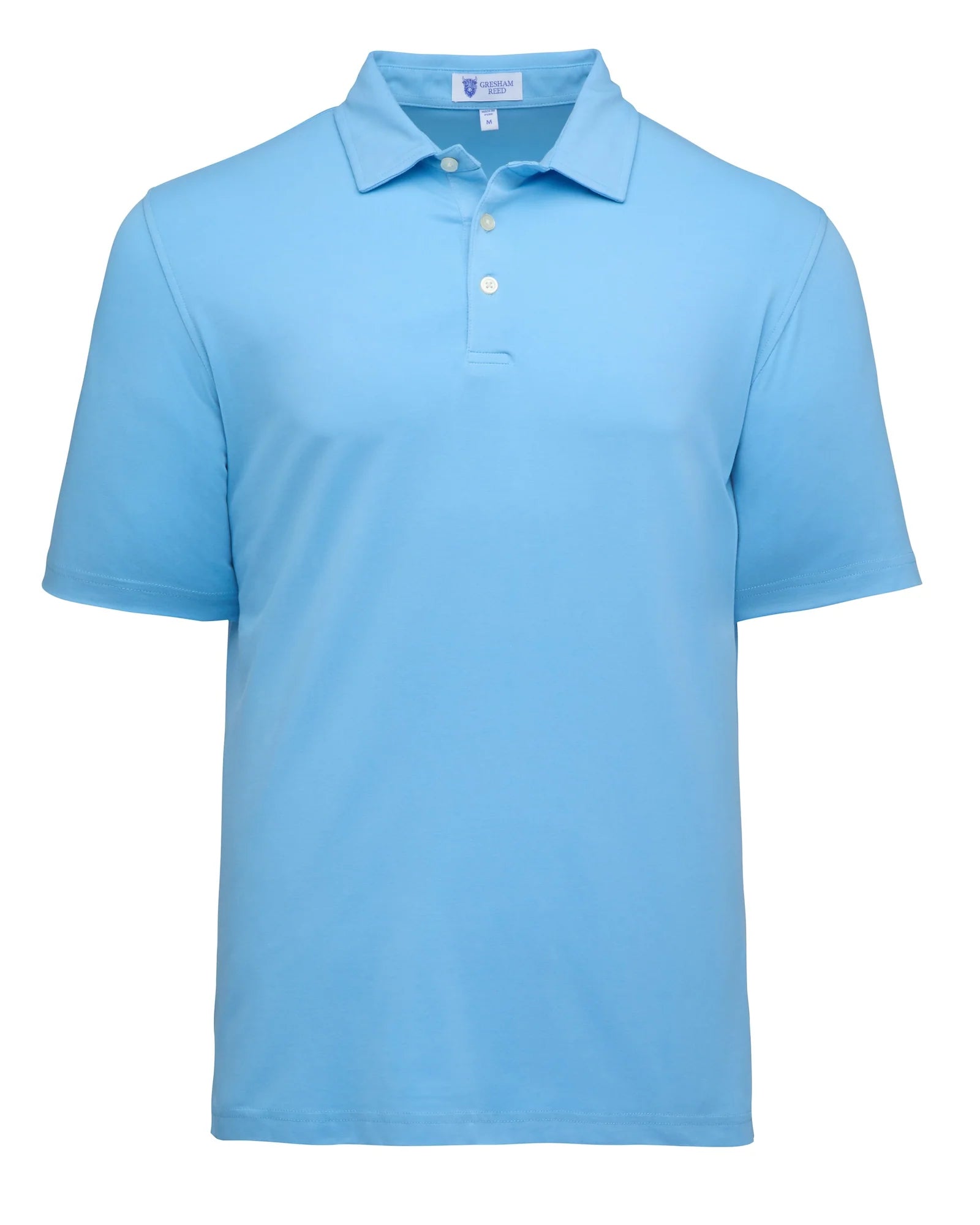 Gresham Reed - Coastal Blue Pima Cotton Golf Polo