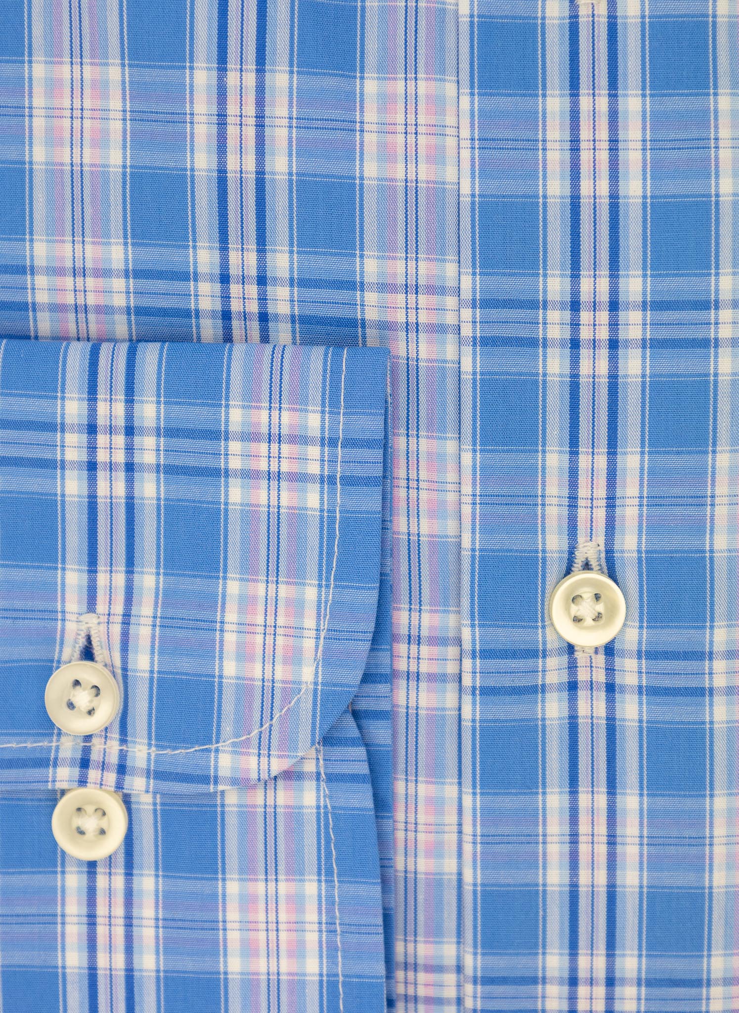 Seaward & Stearn -  Royal Pink Plaid Sport Shirt