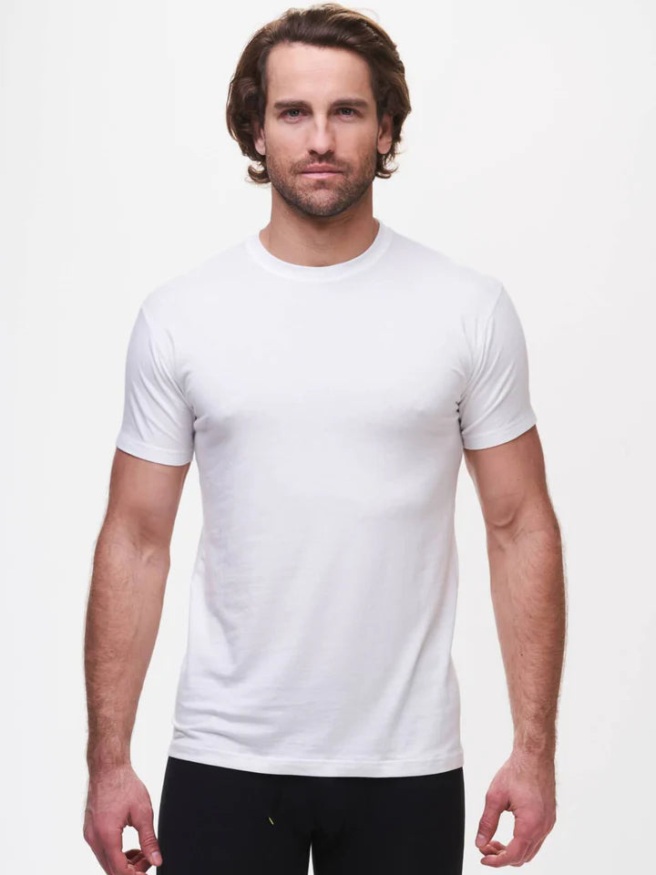 Tasc - BamBare Crew Neck Undershirt - White