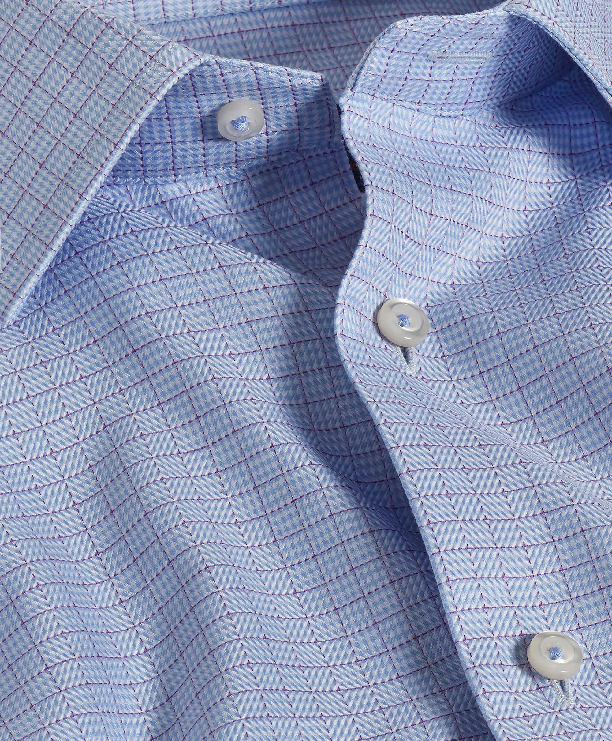 David Donahue - Sky & Berry Dress Shirt