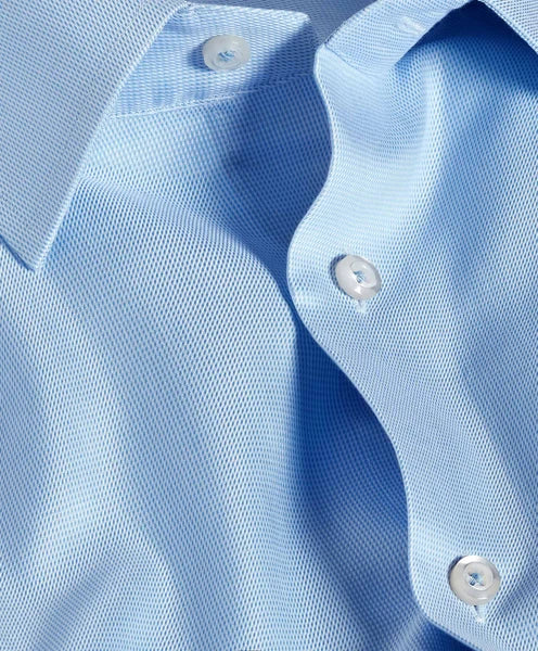 David Donahue - Sky Twill Blend Dress Shirt