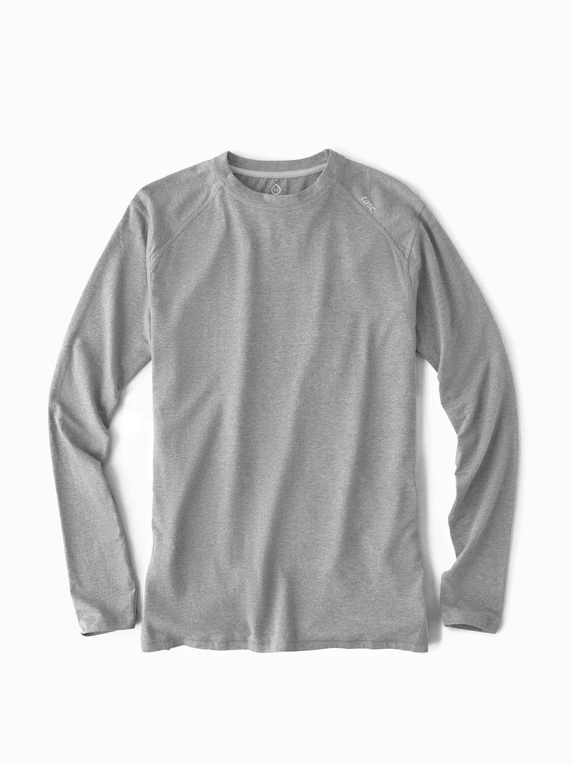 Tasc - Carrollton Long Sleeve Fitness T-Shirt - Heather Grey