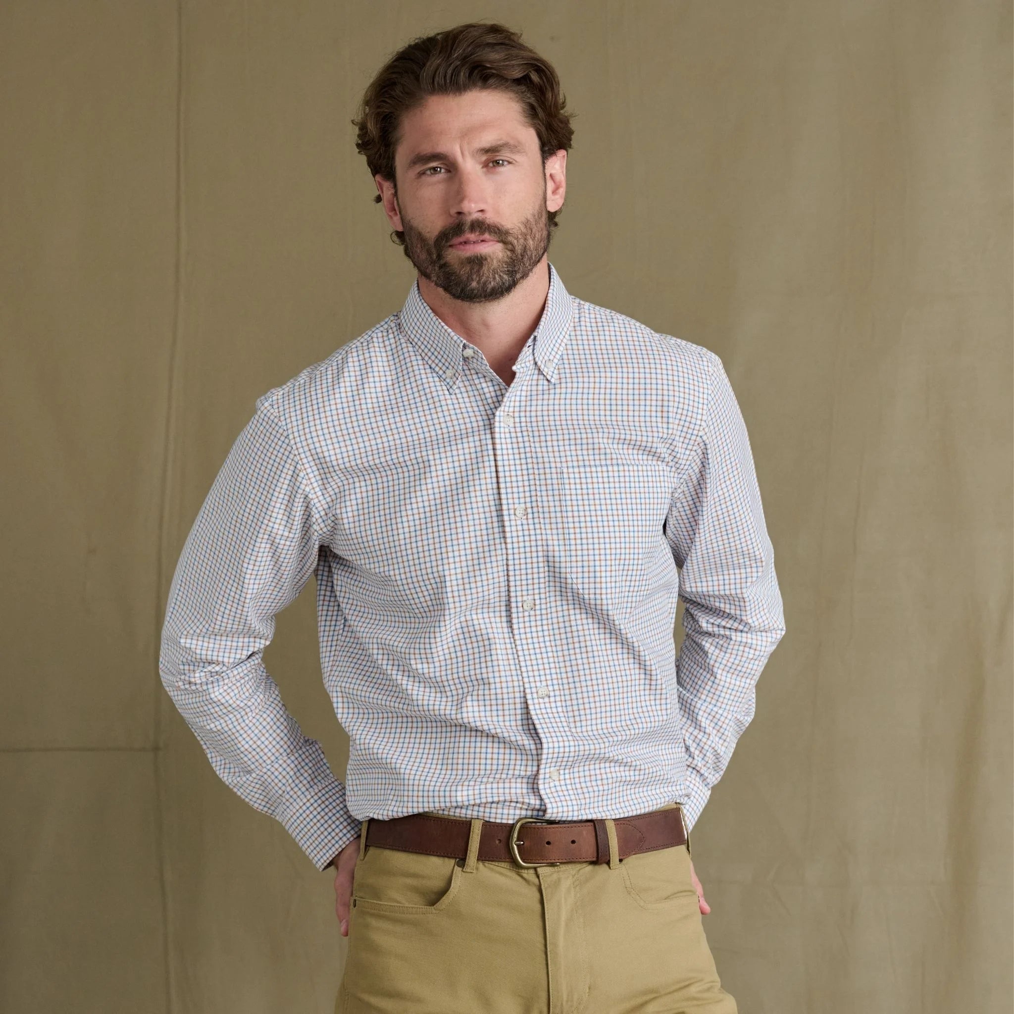 Tom Beckbe - Ensley Pinpoint Oxford Shirt - Cornflower
