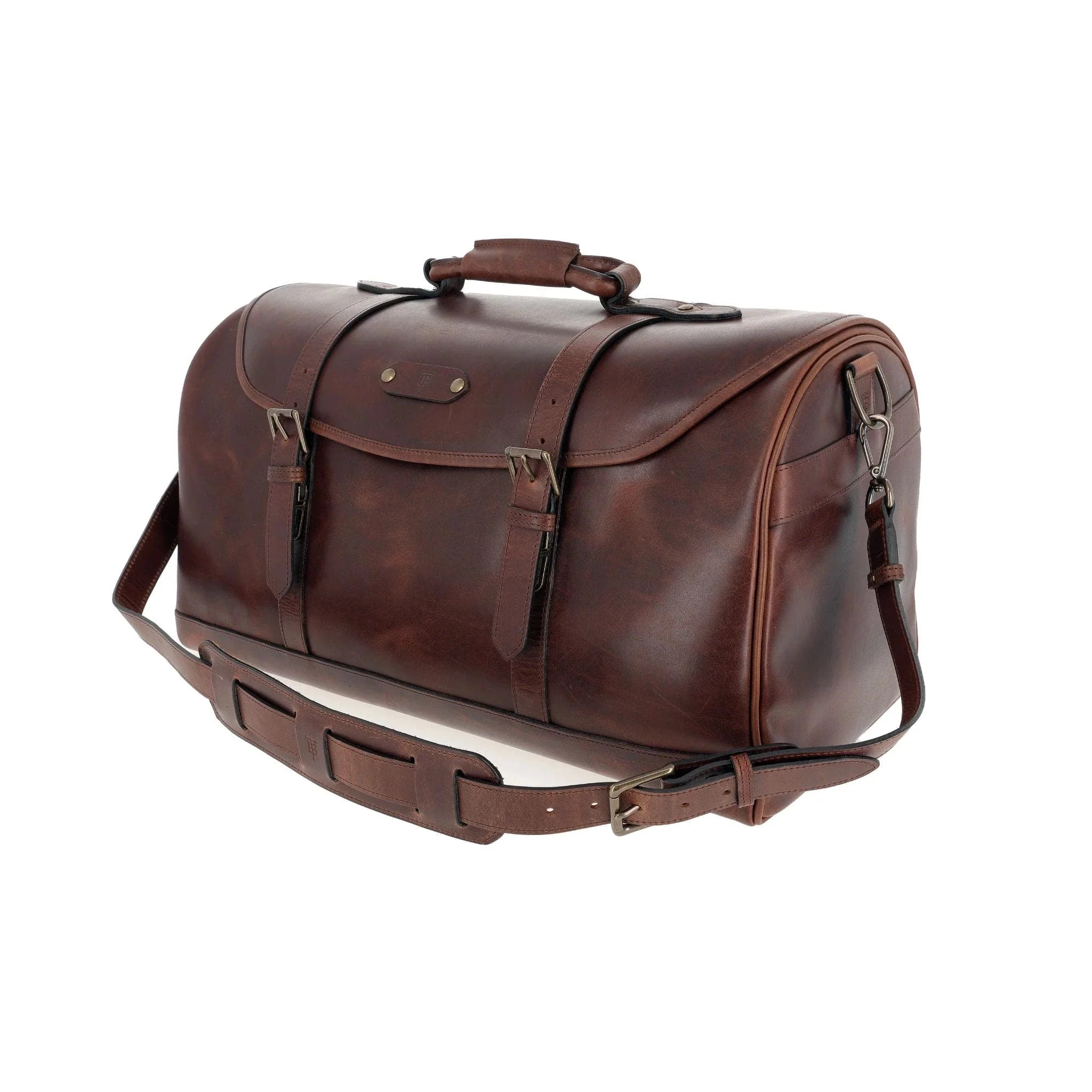 Tom Beckbe - Leather Weekender Duffel Bag - Oak