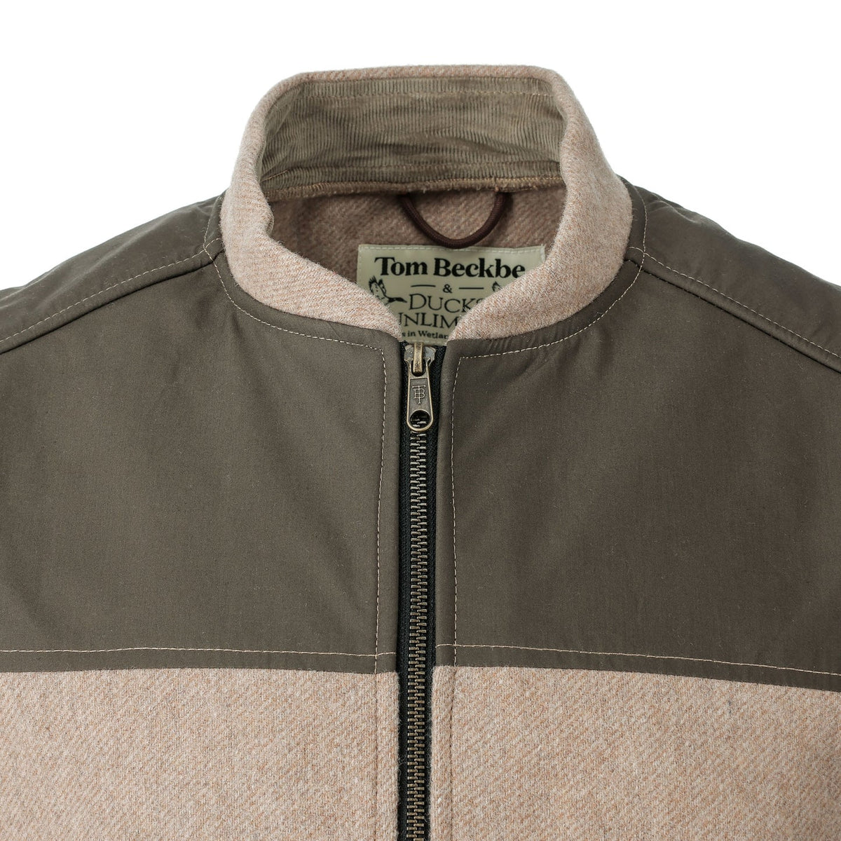Tom Beckbe - Northwoods Vest - Camel Wetland Green