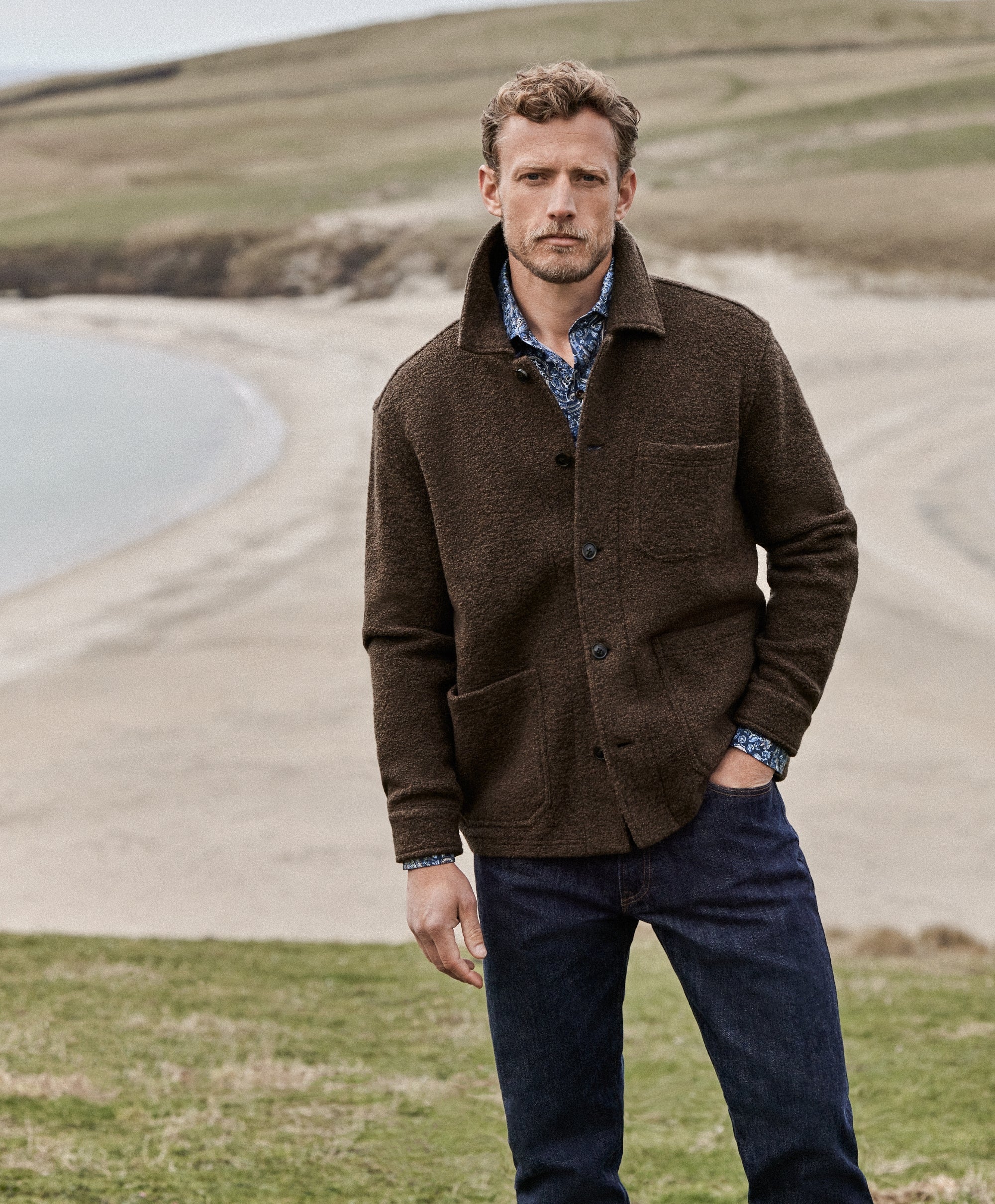 David Donahue - The Fergus Chore Jacket - Chocolate