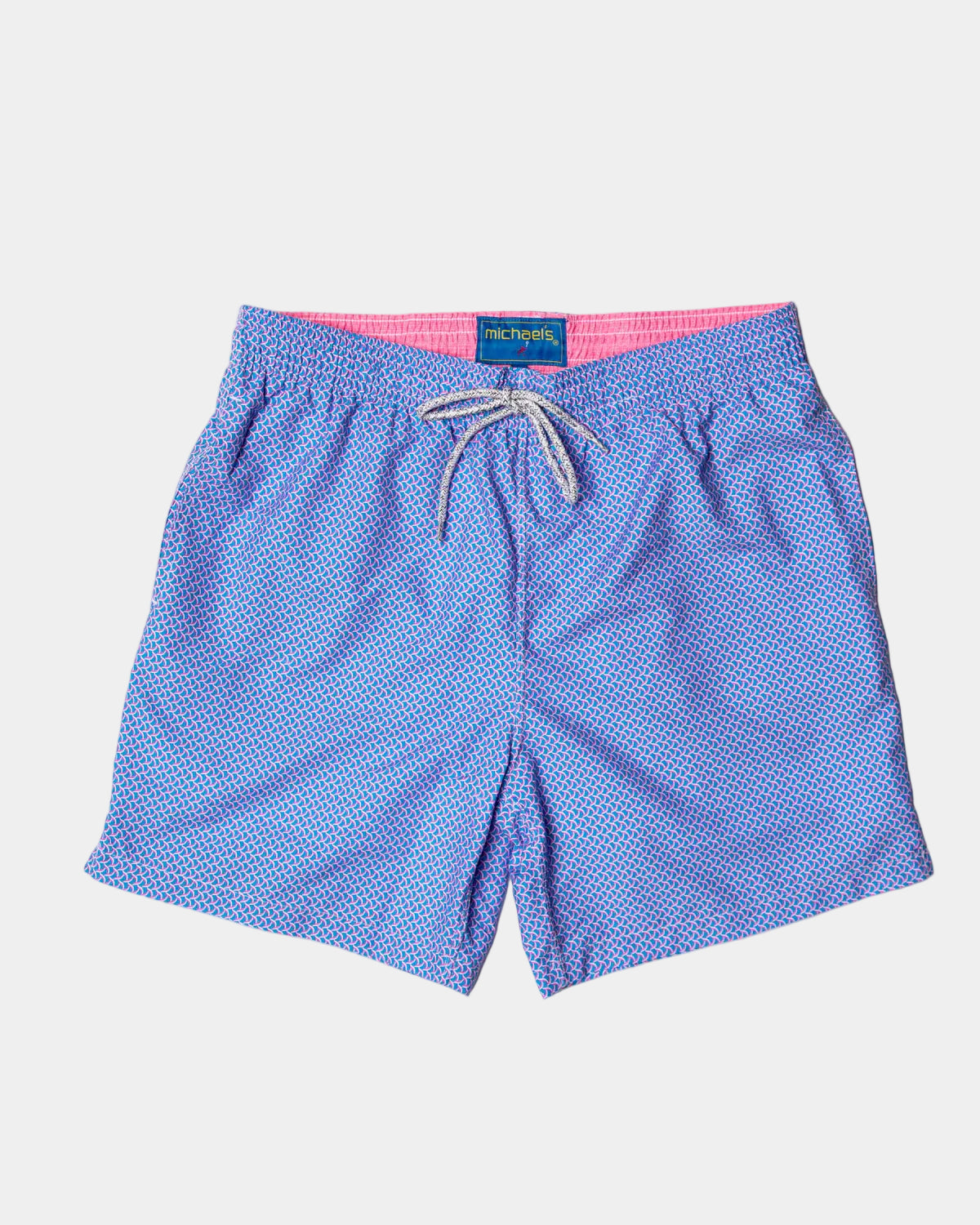 Michael's - Cyclist Liner Swim Trunks - Wave Turquoise & Coral