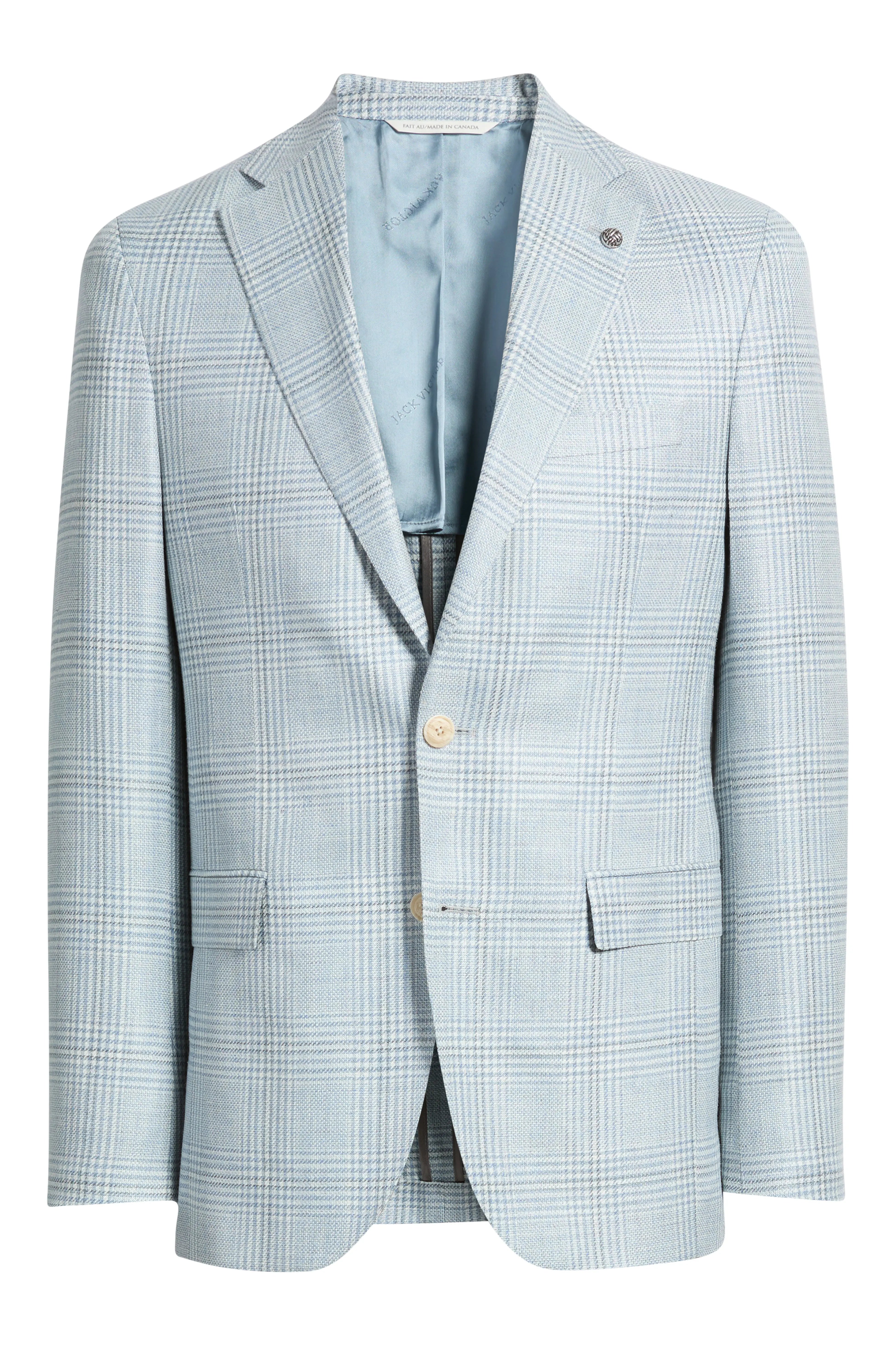 Jack Victor - Austin Traditional Fit Sports Jacket - Sky Plaid