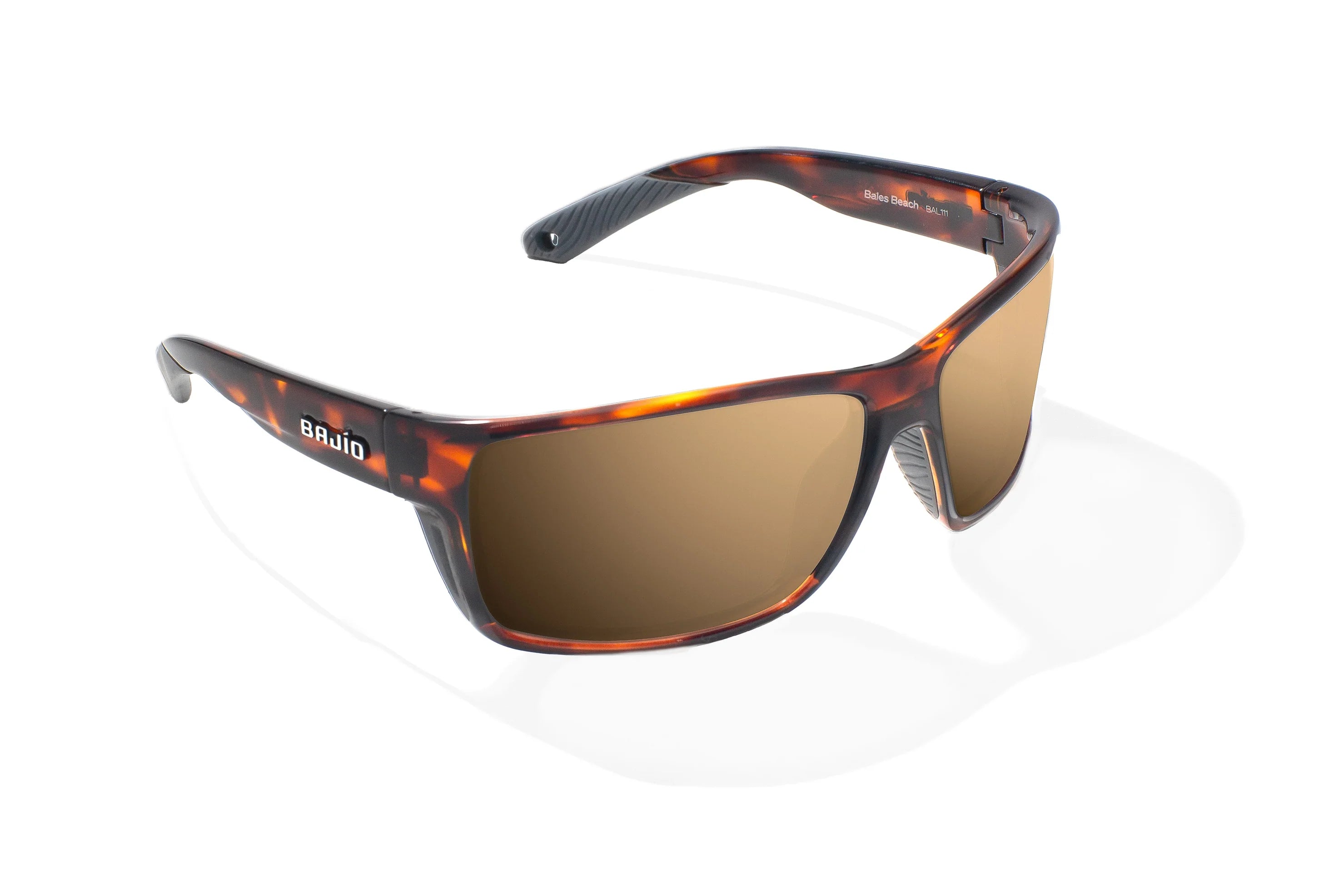 Bajio - Bales Beach - Brown Tortoise Gloss & Copper Glass Lens
