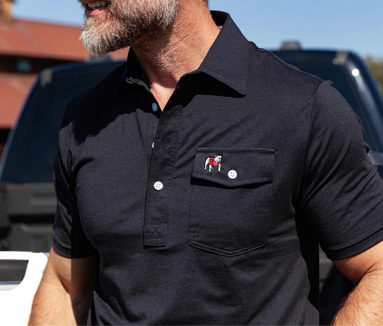 Criquet - Performance Jersey Players Shirt - Bulldog - Black