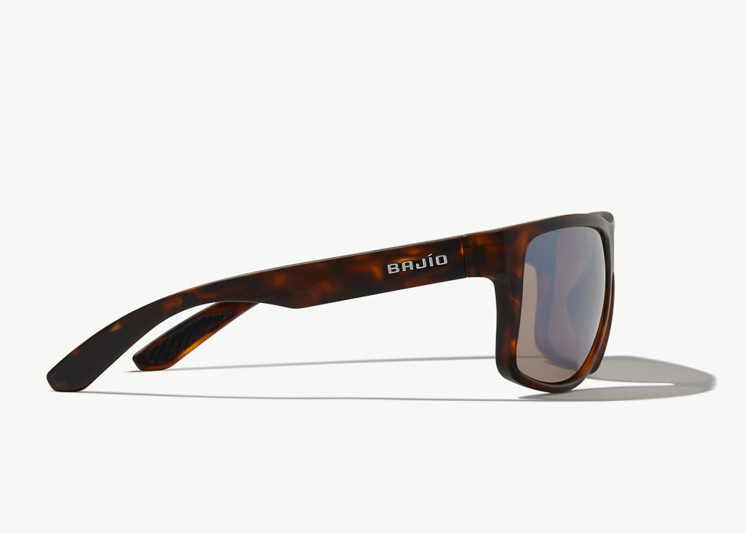 Bajio - Boneville Dark Tort Matte Frame - Glass Silver Mirror Lenses