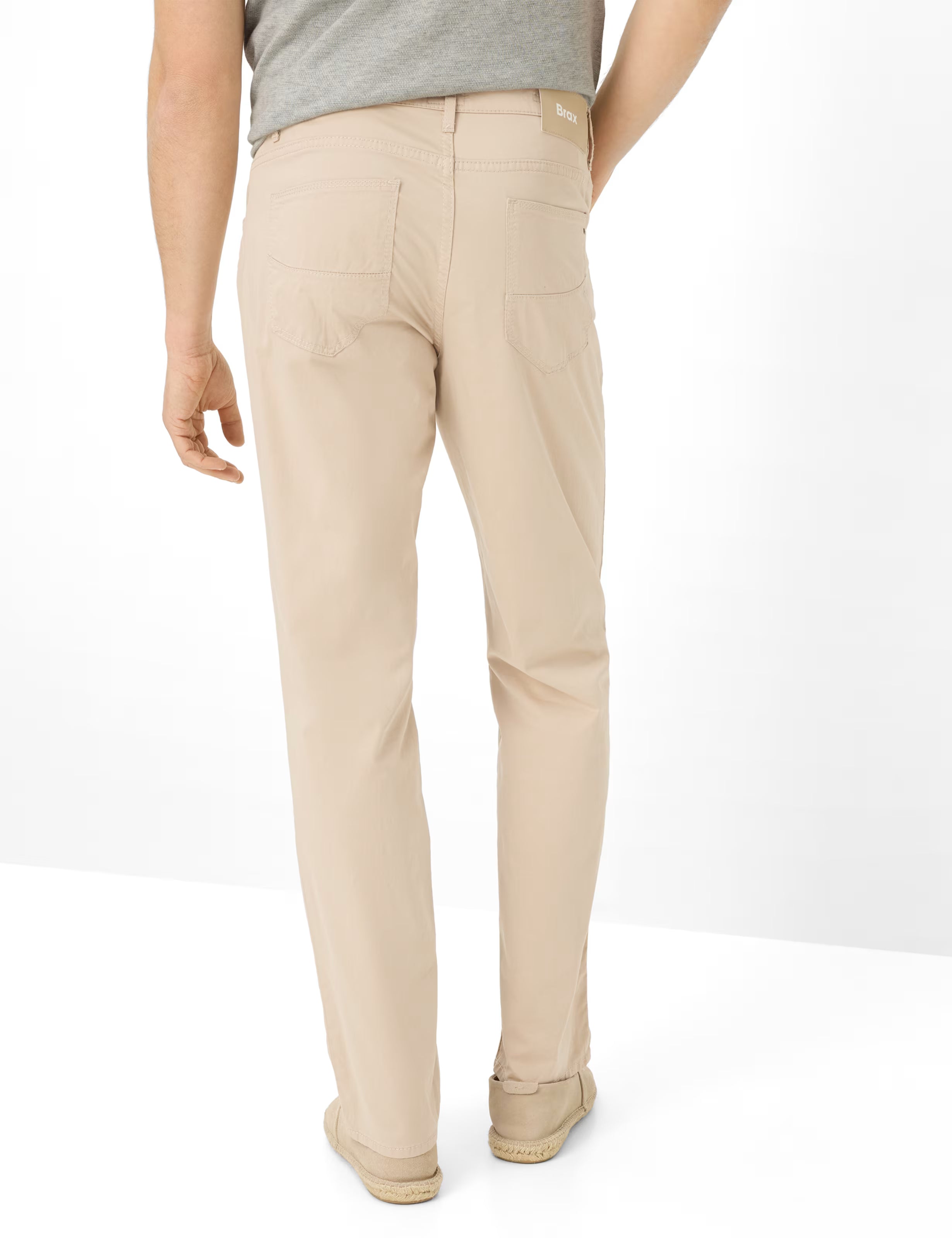 BRAX - Cadiz Ultralight Satin Five Pocket - Light Beige