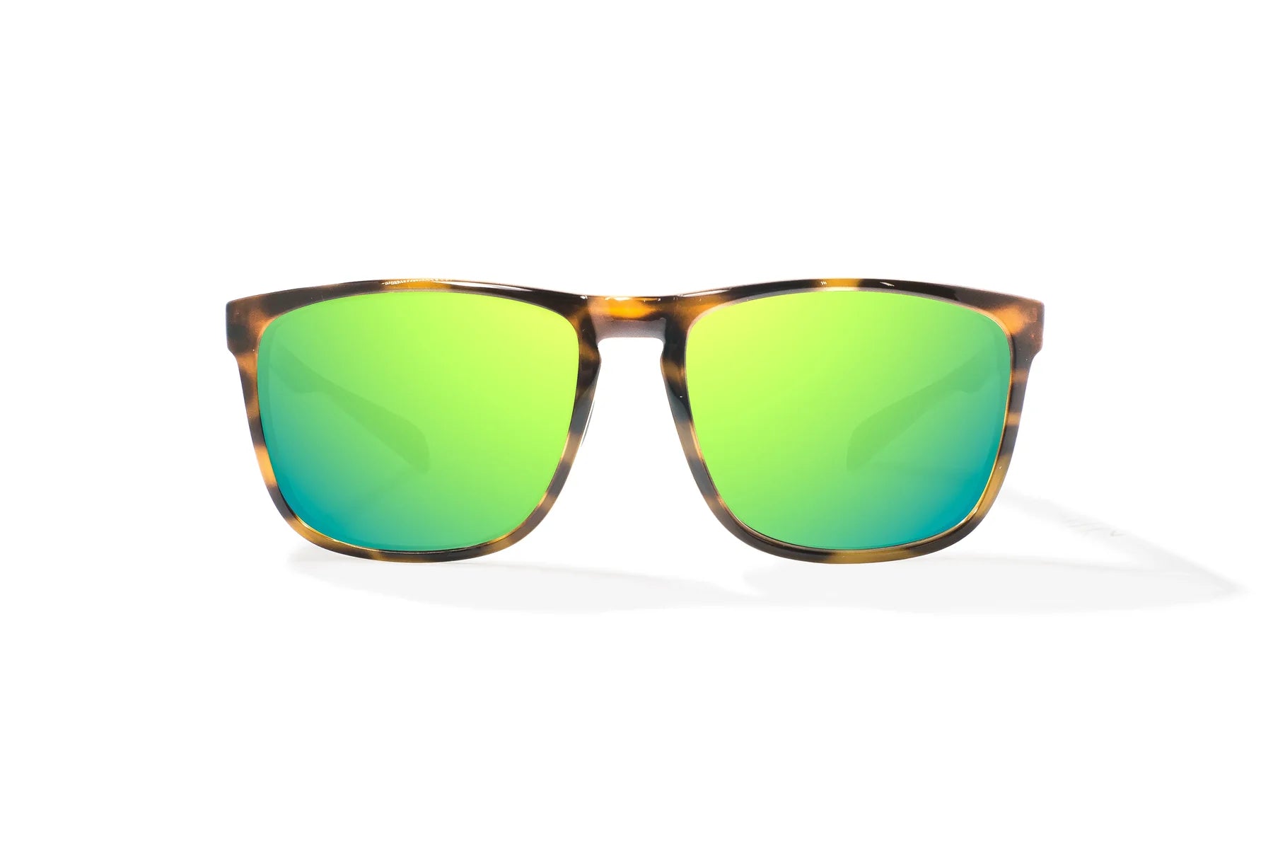 Bajio - Calda - Brown Tortoise Gloss & Green Mirror Lens