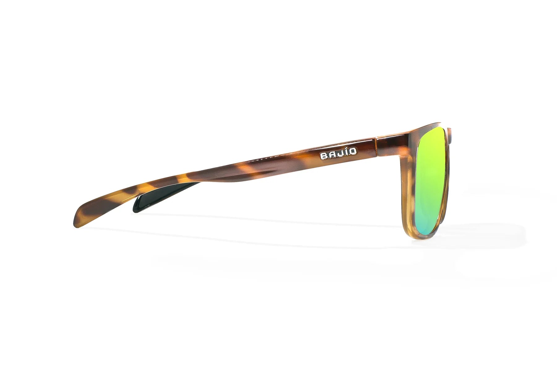 Bajio - Calda - Brown Tortoise Gloss & Green Mirror Lens